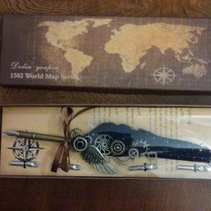 Inkwell pen with multiple tips